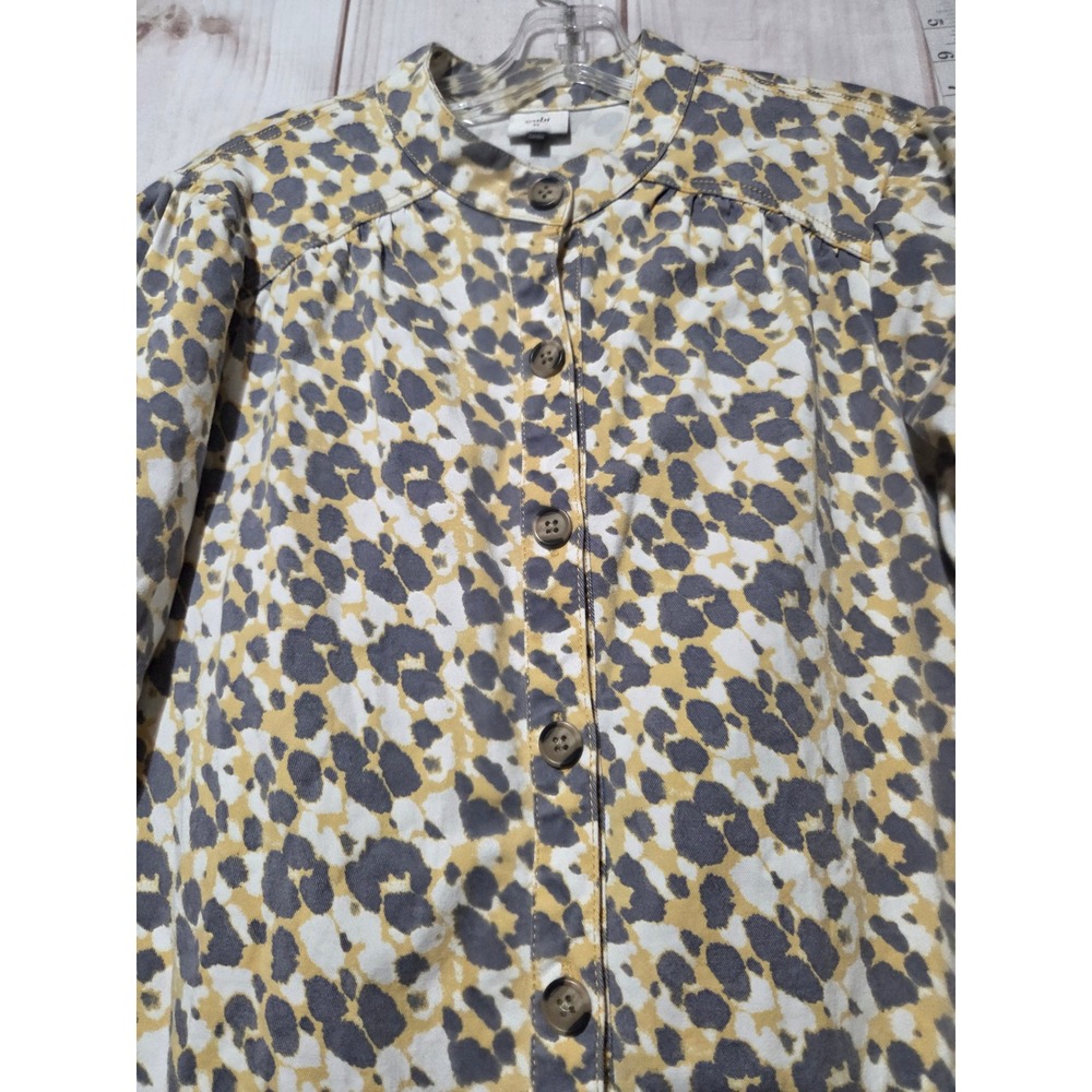 Cabi Leopard Print Button Down Providence Jacket … - image 4